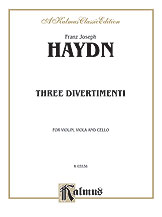 THREE DIVERTIMENTI VIOLIN/VIOLA/CEL cover